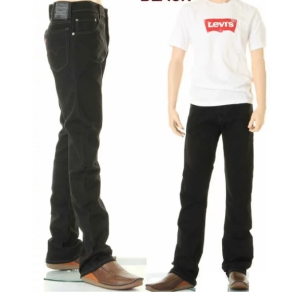 Levi's 517 Bootcut Black Denim Jeans - Picture 1 of 7